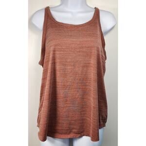 Nike Dri-FIT Tank Top M Rust Heather Racerback Athletic Gym
